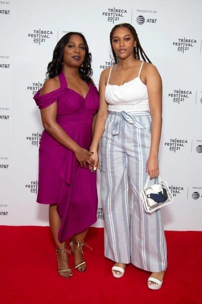 Michelle Wilson and Chandler Air-Dupont attend 'Clean' Premiere during 2021 Tribeca Festival at Brooklyn Commons at MetroTech on June 19, 2021 in New...