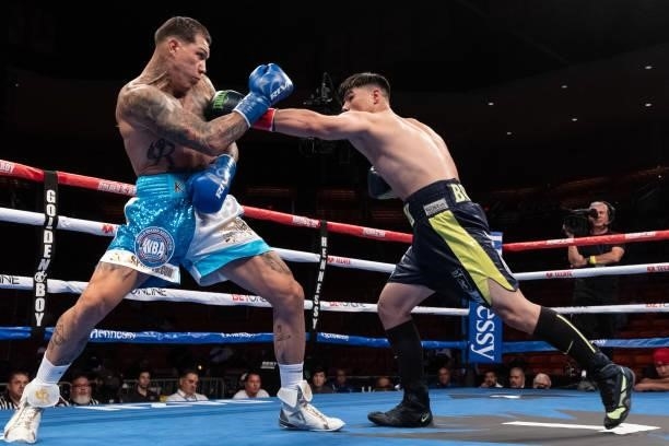 Gabe Rosado fights Bektemir Melikuziev at Don Haskins Center on June 19, 2021 in El Paso, Texas.