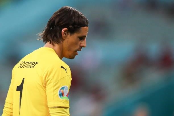 Goalkeeper Yann Sommer of Switzerland is seen during the UEFA Euro 2020 Championship Group A match between Switzerland and Turkey at Baku Olimpiya...