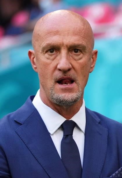 Marco Rossi, Head Coach of Hungary looks on prior to the UEFA Euro 2020 Championship Group F match between Hungary and France on June 19, 2021 in...
