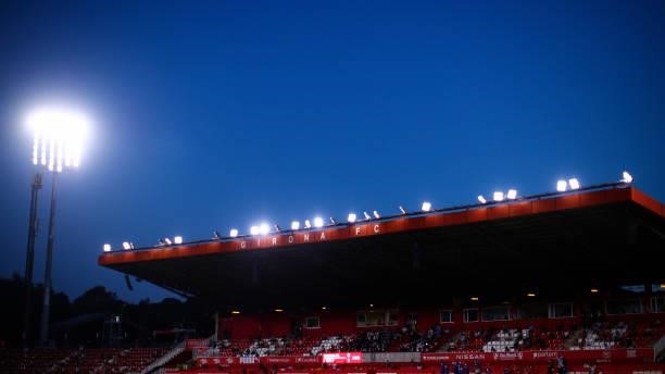 General view of the stadium during the La Liga Smartbank Playoff Final 2nd Leg match between Girona FC and Rayo Vallecano at Montilivi Stadium on...