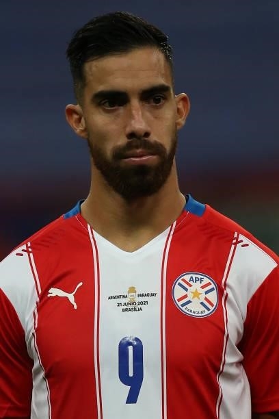 Gabriel Avalos of Paraguay looks on before a group A match between Argentina and Paraguay as part of Conmebol Copa America Brazil 2021 at Mane...
