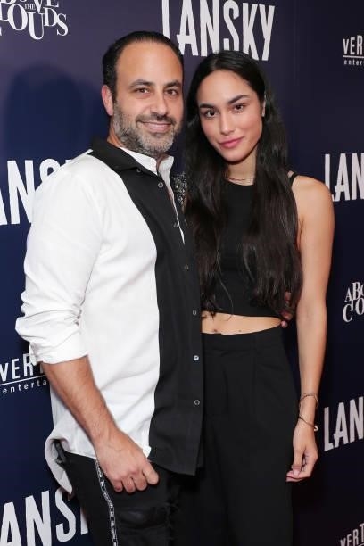 Dr Ben Talei and Laura Lopez attend the Los Angeles Premiere Of "Lansky