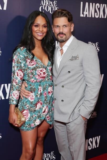 Ash Santos and David Cade attend the Los Angeles Premiere Of "Lansky