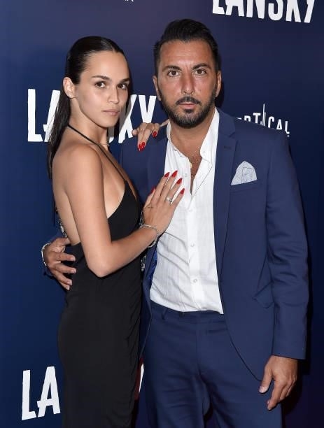 Danny A. Abeckaser and guest attend the Los Angeles Premiere of "Lansky