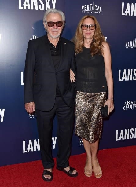 Harvey Keitel and Daphna Kastner attend the Los Angeles Premiere of "Lansky