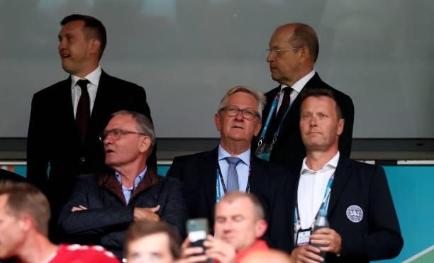 Peter Rudbaek , UEFA Technical Observer is seen ahead the UEFA Euro 2020 Championship Group B match between Russia and Denmark at Parken Stadium on...