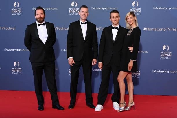Hugo Clement , Alexandra Rosenfeld and guests arrive at the closing ceremony of the 60th Monte Carlo TV Festival on June 22, 2021 in Monte-Carlo,...
