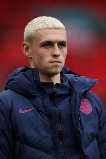 Phil Foden of England looks on during the UEFA Euro 2020 Championship Group D match between Czech Republic and England at Wembley Stadium on June 22,...