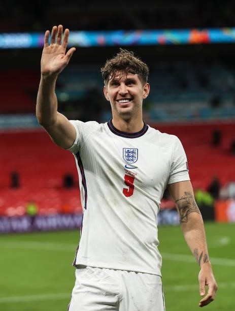John Stones of England reacts following the UEFA Euro 2020 Championship Group D match between Czech Republic and England at Wembley Stadium on June...