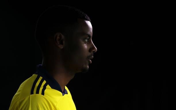 Alexander Isak of Sweden walks out on to the pitch prior to the UEFA Euro 2020 Championship Group E match between Sweden and Poland at Saint...