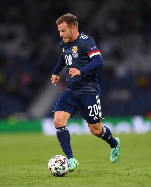 Scotland player Ryan Fraser in action during the UEFA Euro 2020 Championship Group D match between Croatia and Scotland at Hampden Park on June 22,...