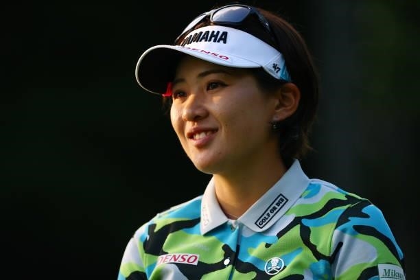 Kana Nagai of Japan is seen on the 9th tee during the first round of the Earth Mondamin Cup at Camellia Hills Country Club on June 24, 2021 in...