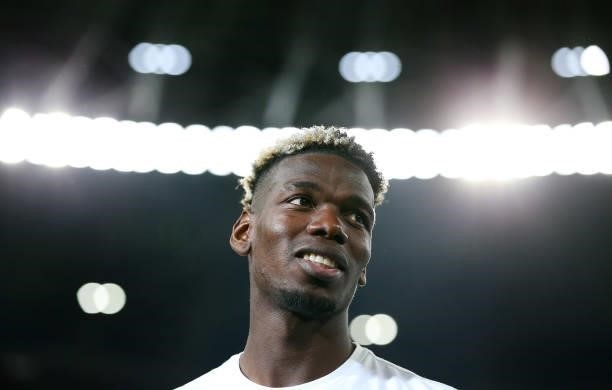 Paul Pogba of France looks on after the UEFA Euro 2020 Championship Group F match between Portugal and France at Puskas Arena on June 23, 2021 in...