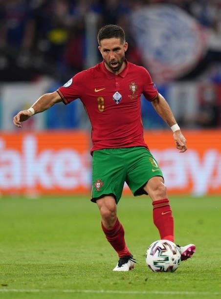 Joao Moutinho of Portugal in action during the UEFA Euro 2020 Championship Group F match between Portugal and France at Puskas Arena on June 23, 2021...