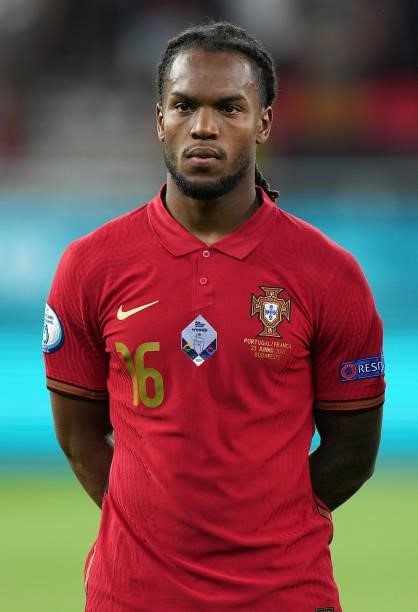 Renato Sanches of Portugal looks on prior to the UEFA Euro 2020 Championship Group F match between Portugal and France at Puskas Arena on June 23,...