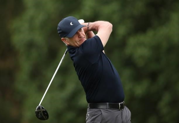 Stuart Betteridge of Sherwood Forest GC in action during Day Two of the PGA Pro-Captain Challenge at The Belfry on June 24, 2021 in Sutton Coldfield,...