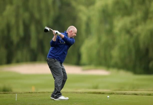 Darren Murphy of Harborne GC in action during Day Two of the PGA Pro-Captain Challenge at The Belfry on June 24, 2021 in Sutton Coldfield, England.