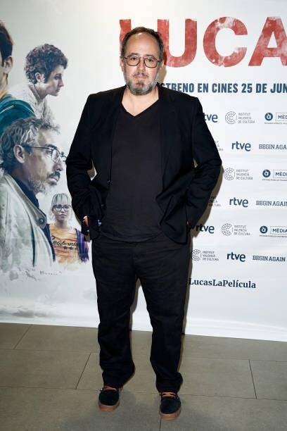 Alex Montoya attends 'Lucas' premiere at the Ideal cinema on June 24, 2021 in Madrid, Spain.