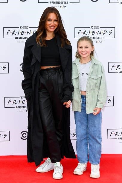 Lou Teesdale and daughter Lux Atkin during Comedy Central's FriendsFest: London Photocall at Clapham Common on June 24, 2021 in London, England.