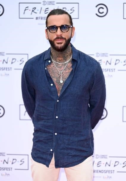 Pete Wicks attends the Comedy Central's FriendsFest: London Photocall at Clapham Common on June 24, 2021 in London, England.