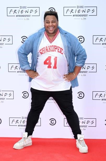 Vinegar Strokes attends the Comedy Central's FriendsFest: London Photocall at Clapham Common on June 24, 2021 in London, England.