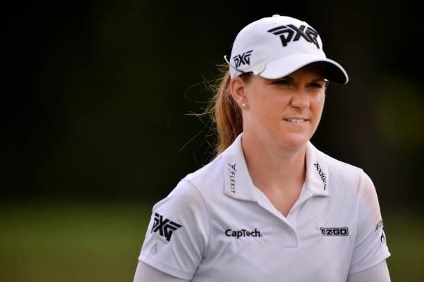 Austin Ernst during the first round of the KPMG Women's PGA Championship at Atlanta Athletic Club on June 24, 2021 in Johns Creek, Georgia.