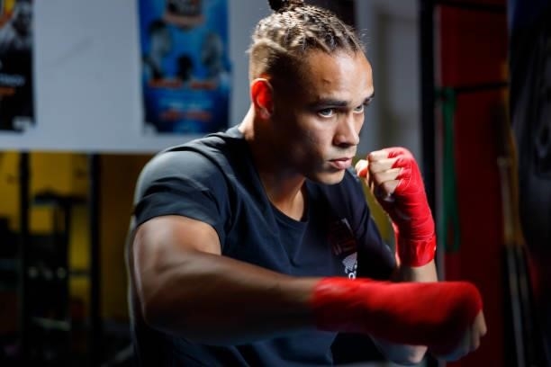 David Nyika during the NZOC announcement of the New Zealand 2021 Tokyo Olympic Games boxing selection announcement at Hit Fitness HQ on March 17,...