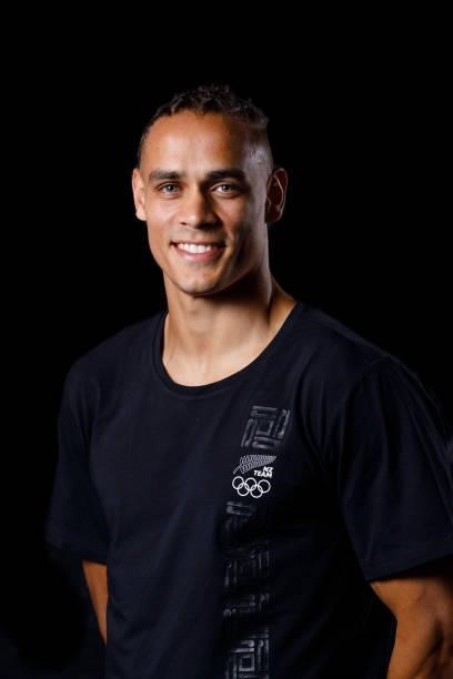 David Nyika poses during the NZOC announcement of the New Zealand 2021 Tokyo Olympic Games boxing selection announcement at Hit Fitness HQ on March...
