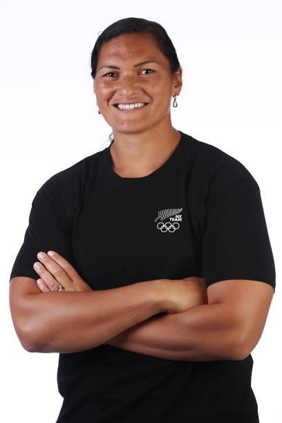 Dame Valerie Adams poses during the 2020 NZOC Workshop Tokyo Accreditation session on February 12, 2020 in Auckland, New Zealand.