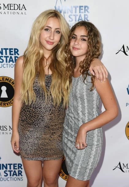 Actresses Ava Kolker and Lexy Kolker attend the premiere of "Secret Agent Dingledorf and His Trusty Dog Splat