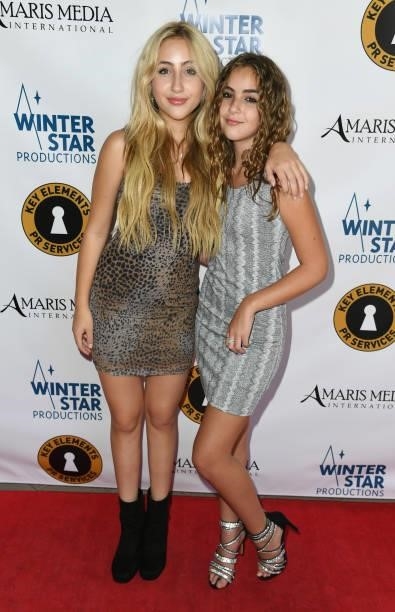 Actresses Ava Kolker and Lexy Kolker attend the premiere of "Secret Agent Dingledorf and His Trusty Dog Splat
