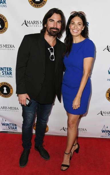 Actors Dan O'Reilley and Laura Jean Salerno attend the premiere of "Secret Agent Dingledorf and His Trusty Dog Splat