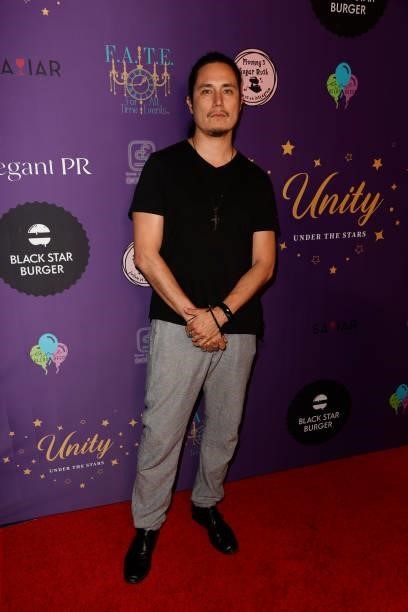 Stephen Gladue attends Poo Bear, Shndo, And Loureen Ayyoub Host Music Video Launch For Song "Home Of Brave