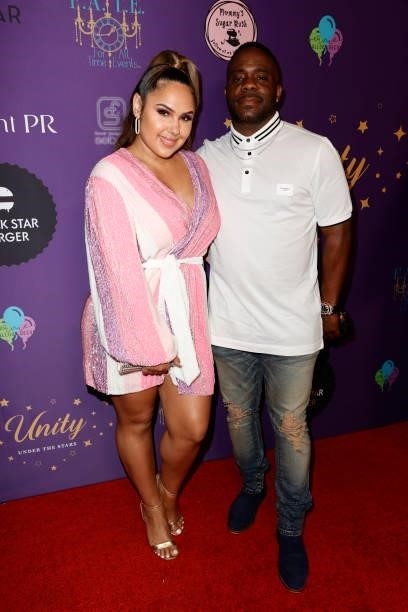 Kristinia Debarge, Adonis attend PooBear, Shndo, And Loureen Ayyoub Host Music Video Launch For Song "Home Of Brave