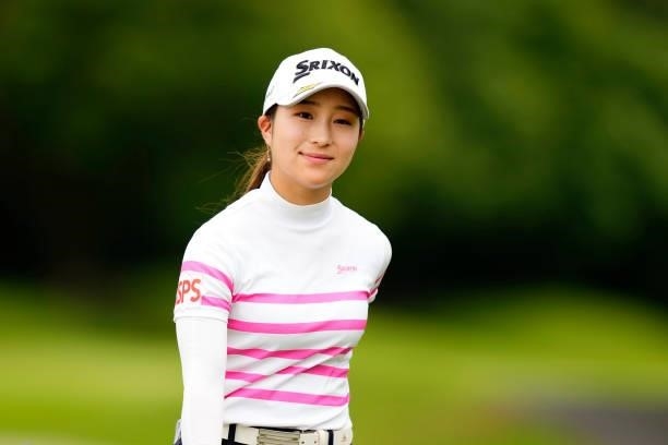 Minori Hashizoe of Japan walks to the 12th hole during the final round of the JLPGA Pro Test at Shizu Hills Country Club on June 25, 2021 in...