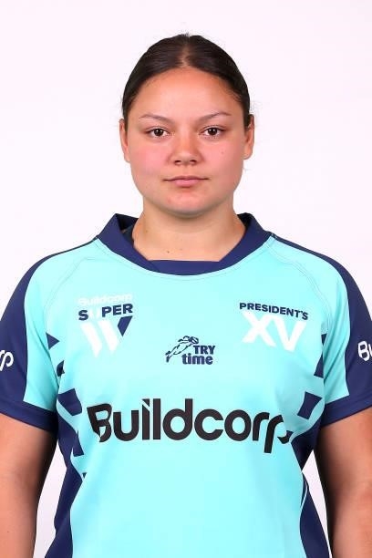 Mikaela Trbojevich of the President's XV poses during the President's XV Super W Headshots Session at Pacific Bay Hotel on June 25, 2021 in Coffs...