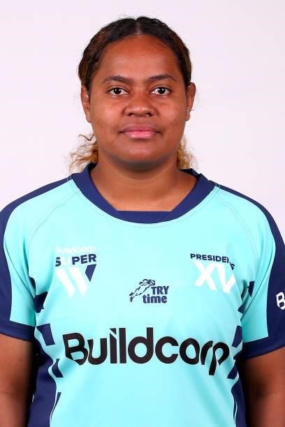 Vani Va'aga of the President's XV poses during the President's XV Super W Headshots Session at Pacific Bay Hotel on June 25, 2021 in Coffs Harbour,...