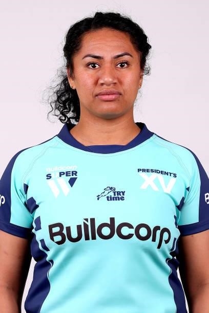 Alaya Cook of the President's XV poses during the President's XV Super W Headshots Session at Pacific Bay Hotel on June 25, 2021 in Coffs Harbour,...