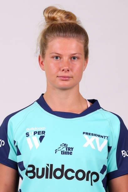 Tatum Bird of the President's XV poses during the President's XV Super W Headshots Session at Pacific Bay Hotel on June 25, 2021 in Coffs Harbour,...