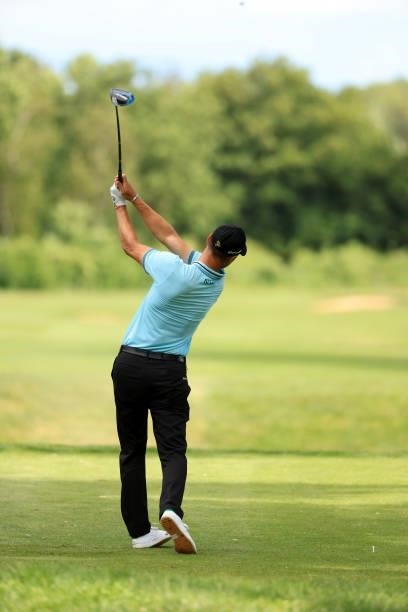 Picture number 9 in a swing sequence of Martin Kaymer of Germany during the second round of The BMW International Open at Golfclub Munchen Eichenried...