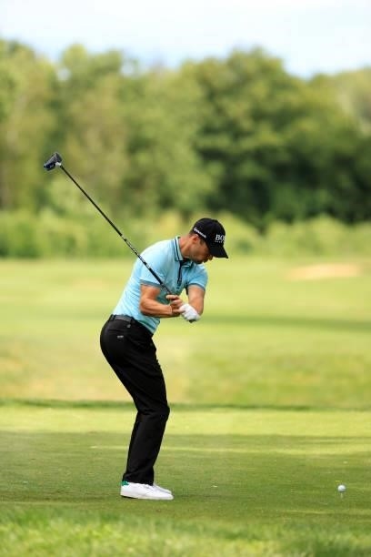 Picture number 6 in a swing sequence of Martin Kaymer of Germany during the second round of The BMW International Open at Golfclub Munchen Eichenried...