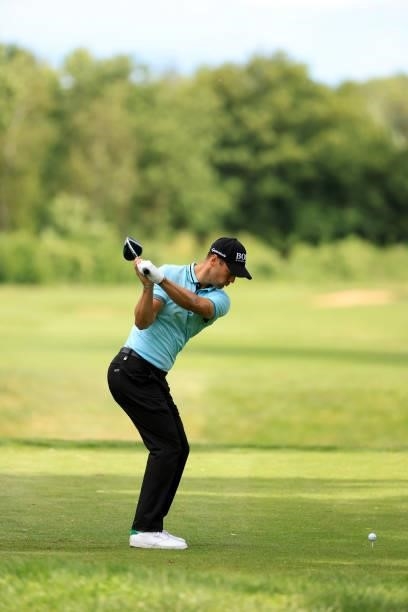 Picture number 5 in a swing sequence of Martin Kaymer of Germany during the second round of The BMW International Open at Golfclub Munchen Eichenried...
