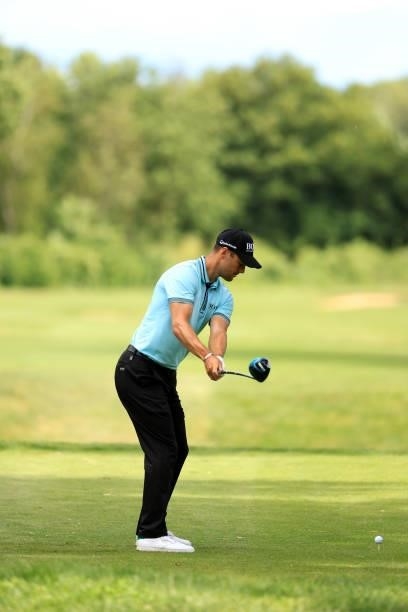 Picture number 2 in a swing sequence of Martin Kaymer of Germany during the second round of The BMW International Open at Golfclub Munchen Eichenried...