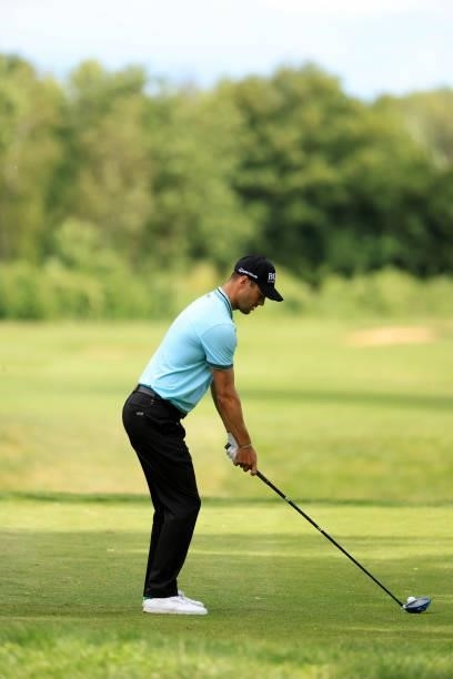 Picture number 1 in a swing sequence of Martin Kaymer of Germany during the second round of The BMW International Open at Golfclub Munchen Eichenried...