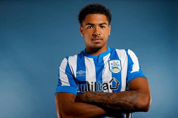 Levi Colwill signs for Huddersfield Town on a season-long loan from Chelsea on June 25, 2021 in Huddersfield, England.