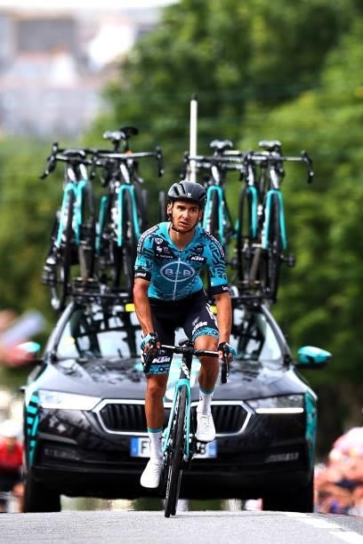 Bryan Coquard of France and Team B&B Hotels p/b KTM at arrival during the 108th Tour de France 2021, Stage 1 a 197,8km stage from Brest to Landerneau...