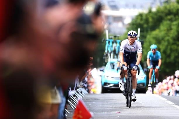 André Greipel of Germany and Team Israel Start-Up Nation at arrival during the 108th Tour de France 2021, Stage 1 a 197,8km stage from Brest to...