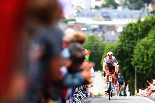 Dorian Godon of France and AG2R Citroën Team at arrival during the 108th Tour de France 2021, Stage 1 a 197,8km stage from Brest to Landerneau - Côte...