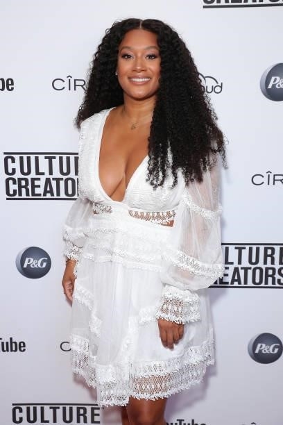Crystal Hayslett attends Culture Creators Hosts 5th Annual Innovators & Leaders Awards Brunch at The Beverly Hilton on June 26, 2021 in Beverly...